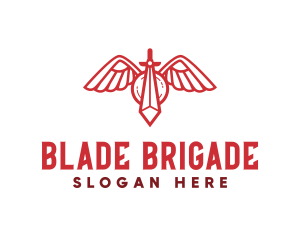 Wing Blade Weapon logo design