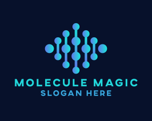 Hexagon Science Molecule logo design