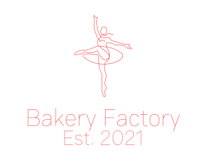 Pink Ballet Instructor  logo design