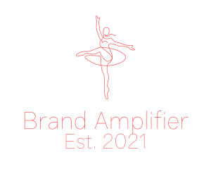 Pink Ballet Instructor  logo design