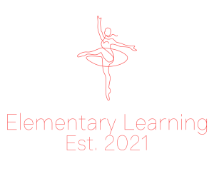 Pink Ballet Instructor  logo design