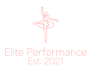 Pink Ballet Instructor  logo