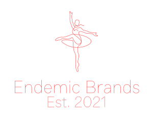 Pink Ballet Instructor  logo design