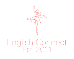 Pink Ballet Instructor  logo design