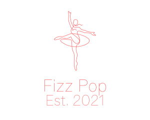 Pink Ballet Instructor  logo design