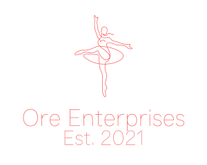 Pink Ballet Instructor  logo design