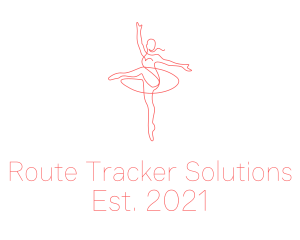 Pink Ballet Instructor  logo design