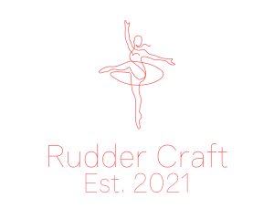 Pink Ballet Instructor  logo design