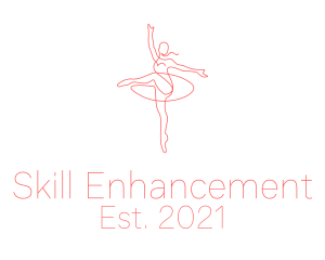 Pink Ballet Instructor  logo