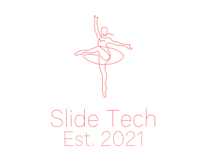 Pink Ballet Instructor  logo design