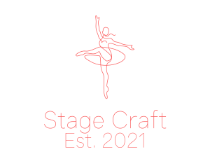 Pink Ballet Instructor  logo