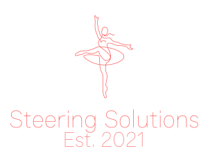 Pink Ballet Instructor  logo design