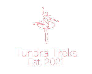 Pink Ballet Instructor  logo design