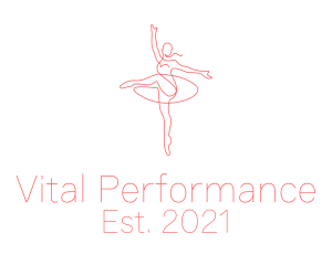 Pink Ballet Instructor  logo