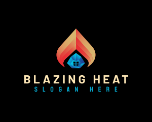 Home Temperature Exhaust logo design