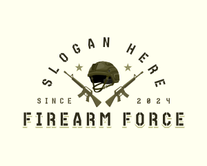 Army Helmet Rifle logo