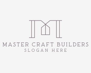 Elegant Builder Letter M logo design