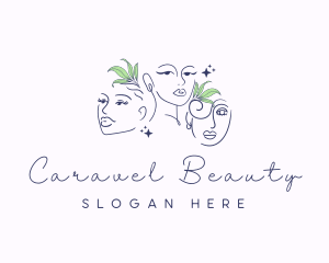 Natural Woman Beauty logo design