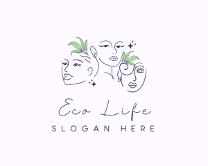 Natural Woman Beauty logo design