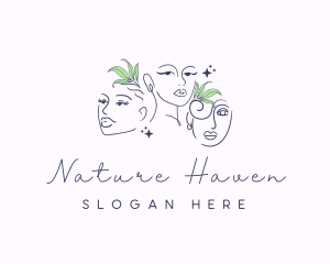 Natural Woman Beauty logo design