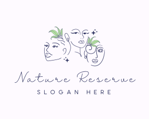 Natural Woman Beauty logo design