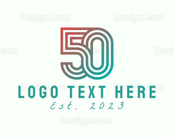 Gradient Retro 50s Logo