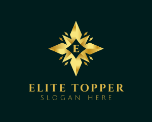 Golden Star Letter logo design