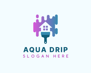 Paint Brush House Drip logo