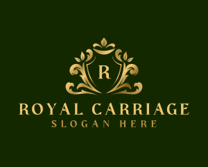 Royal Floral Crest logo design