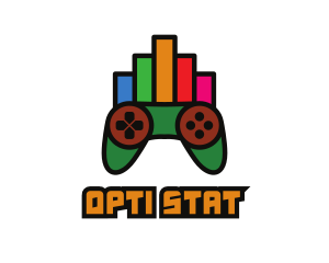 Colorful Gaming Stats logo design