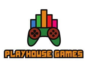 Colorful Gaming Stats logo design