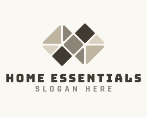 Tile Home Flooring logo design