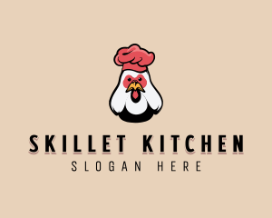 Rooster Chicken Chef logo design