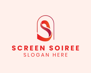 Ribbon Arch Letter S logo design