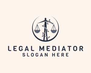 Vine Legal Scale logo design