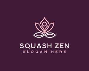 Meditation Yoga Lotus logo design