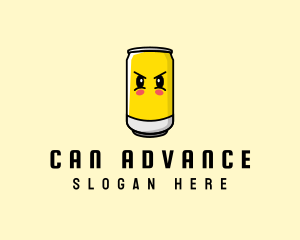 Soda Can Cartoon logo