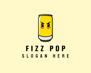 Soda Can Cartoon logo design