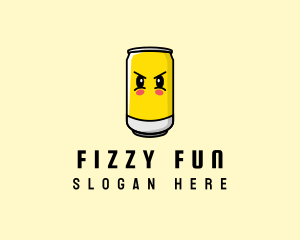 Soda Can Cartoon logo