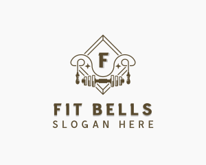 Barbell Fitness Gym logo design