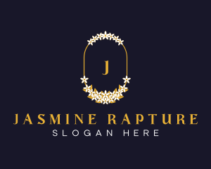 Floral Jasmine Wedding Event logo design