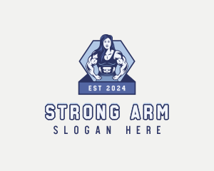 Strong Woman Fitness logo design