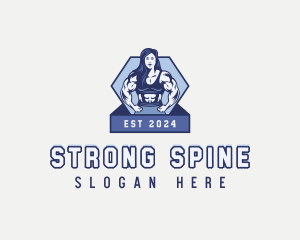 Strong Woman Fitness logo design