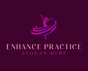 Female Dancing Ballerina logo