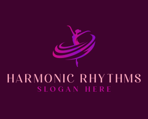 Female Dancing Ballerina logo