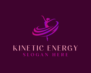 Female Dancing Ballerina logo