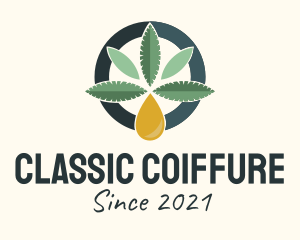 Cannabis Essential Oil  logo design