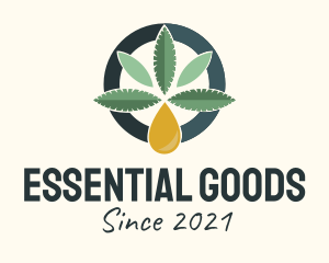 Cannabis Essential Oil  logo design