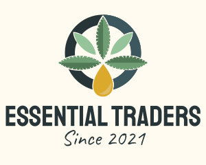 Cannabis Essential Oil  logo design