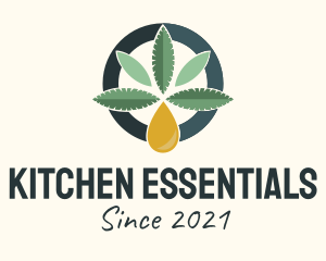 Cannabis Essential Oil  logo design
